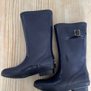 L.L. Bean Kids Navy Rain Boots Size 1